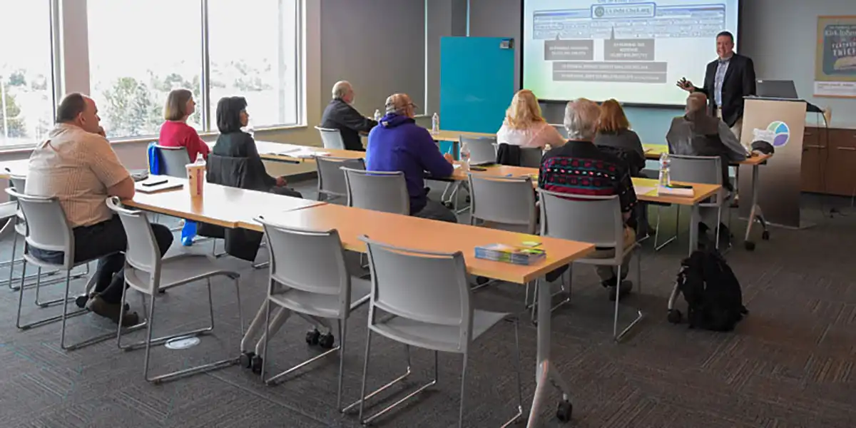 Presenter with Group